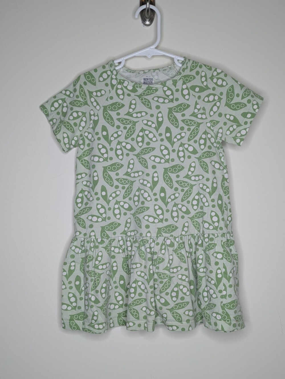 Winter Water Factory Snap Pea Shirt Dress 4T
